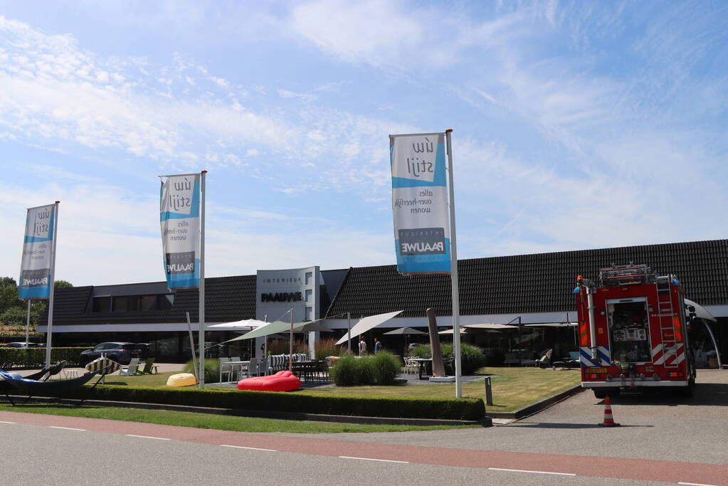 Brandgerucht in interieurwinkel