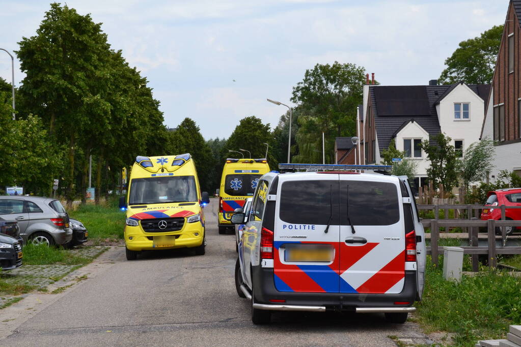 Weg afgesloten vanwege inzet traumahelikopter