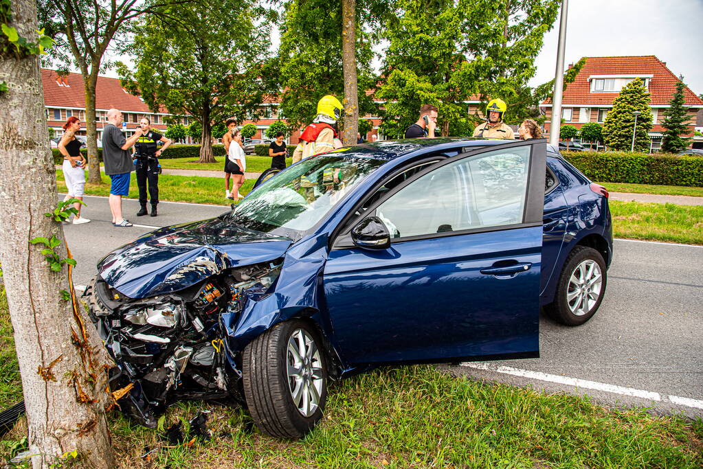 Gewonde nadat dronken persoon tegen boom rijdt