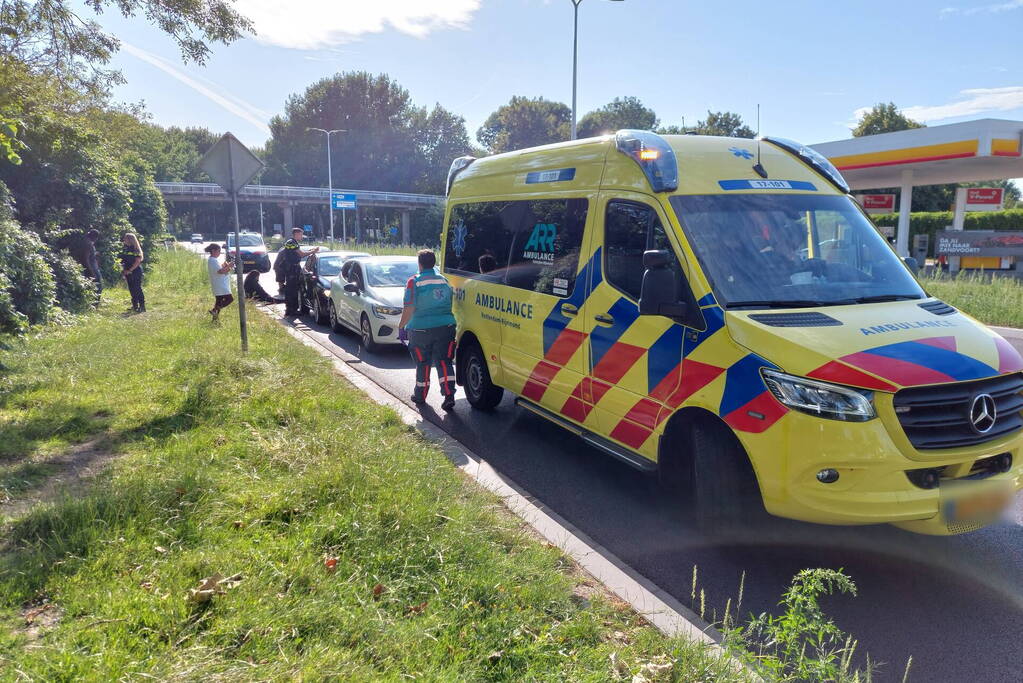 Schade bij ongeval tussen twee voertuigen