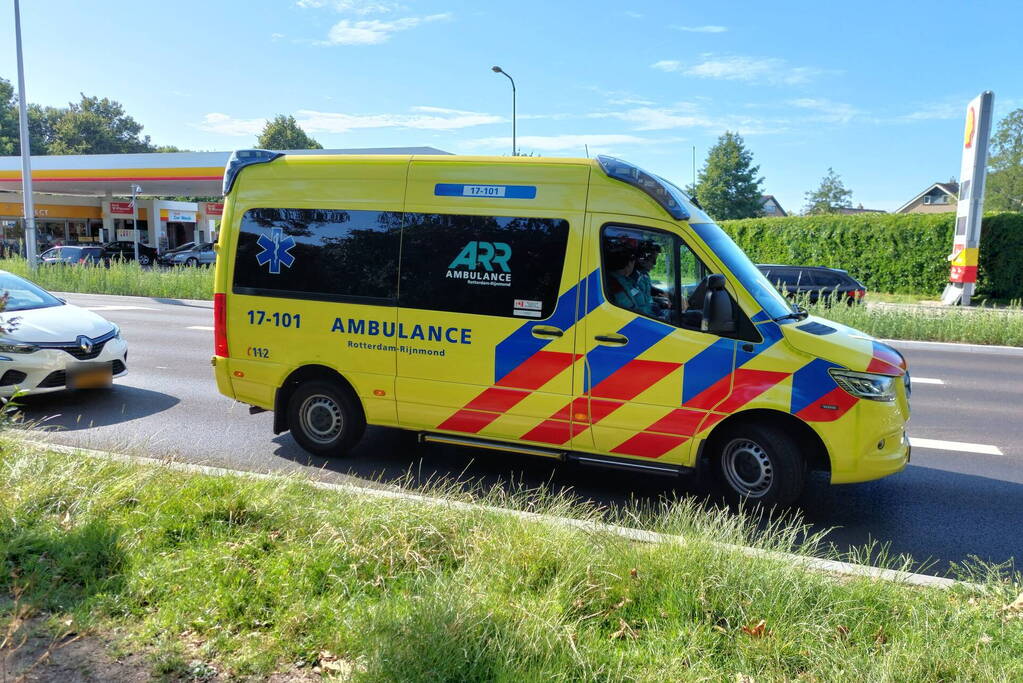 Schade bij ongeval tussen twee voertuigen
