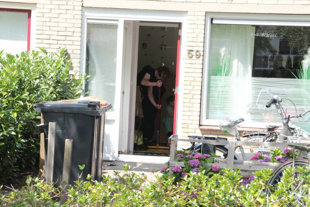 Waterlekkage door afgebroken kraan