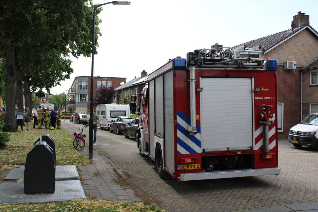 Gaslekkage bij woning door werkzaamheden