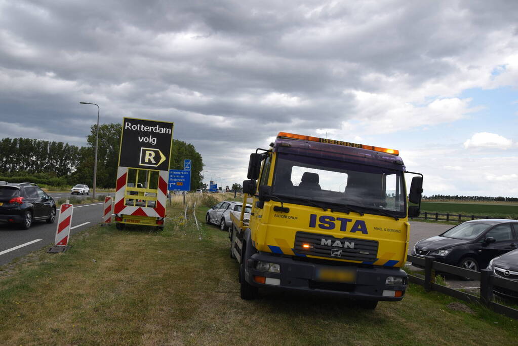 Voertuigen in botsing op kruising