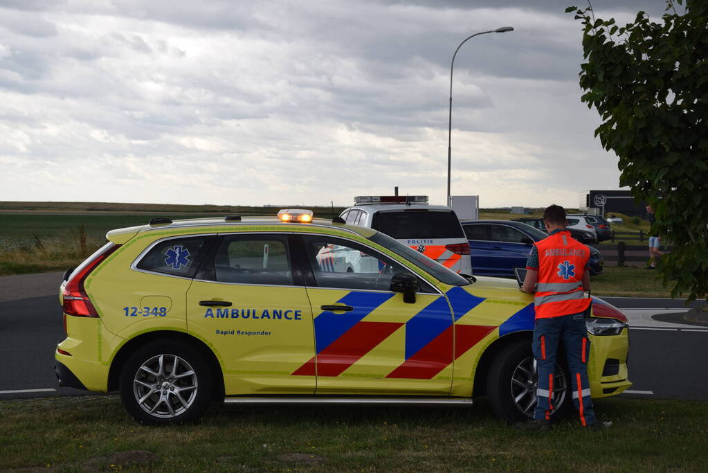 Voertuigen in botsing op kruising