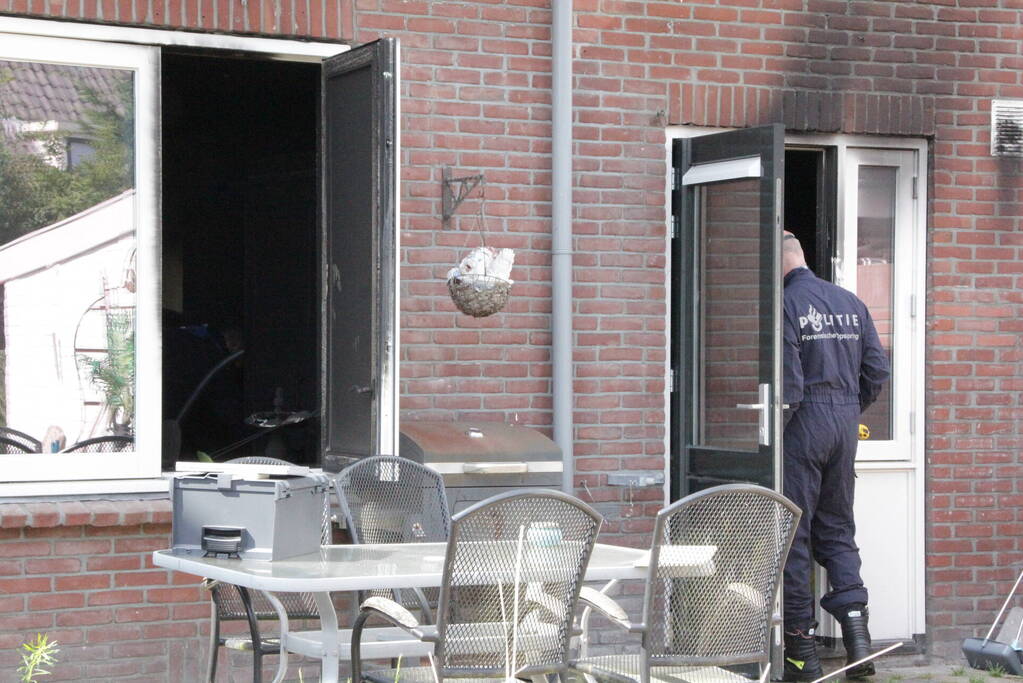Forensisch onderzoek naar oorzaak woningbrand