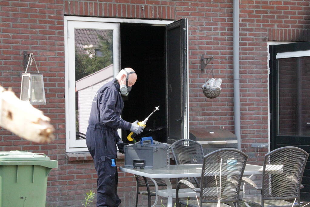 Forensisch onderzoek naar oorzaak woningbrand