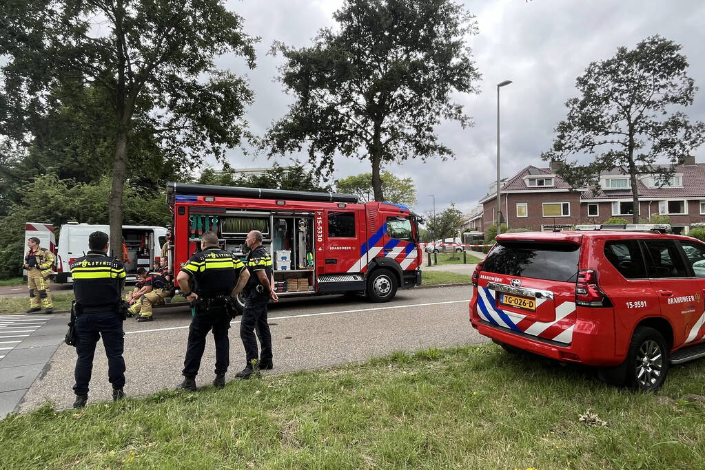 Hulpdiensten ingezet voor lekkende vloeistof uit vuilniswagen