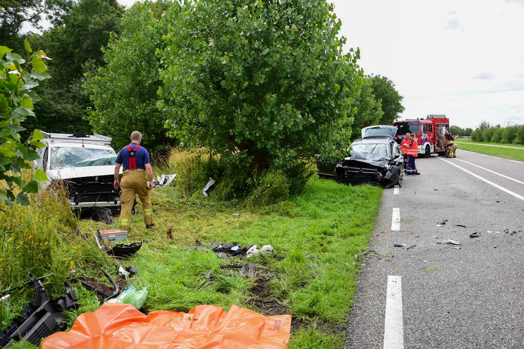Weg afgesloten door ernstig ongeval