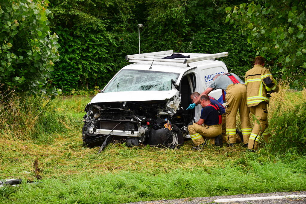 Weg afgesloten door ernstig ongeval