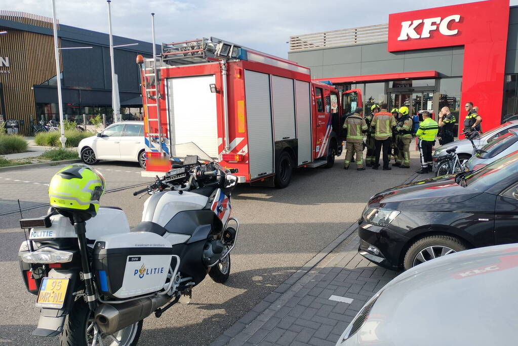 KFC ontruimd vanwege lekkage CO2 cilinder