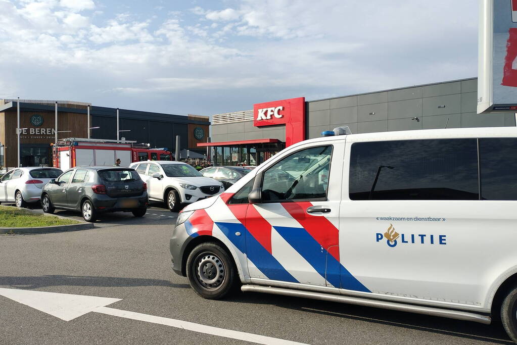 KFC ontruimd vanwege lekkage CO2 cilinder