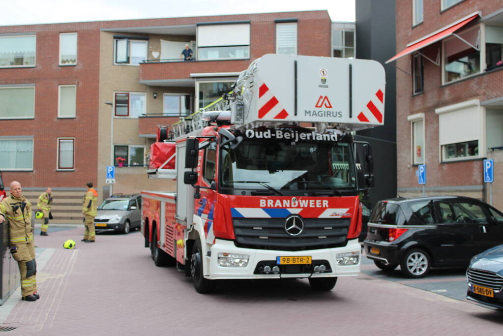 Woning vol rook door vergeten pan