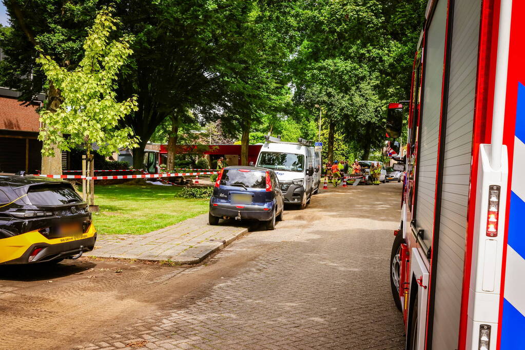 Gaslekkage tijden herstelwerkzaamheden waterlekkage