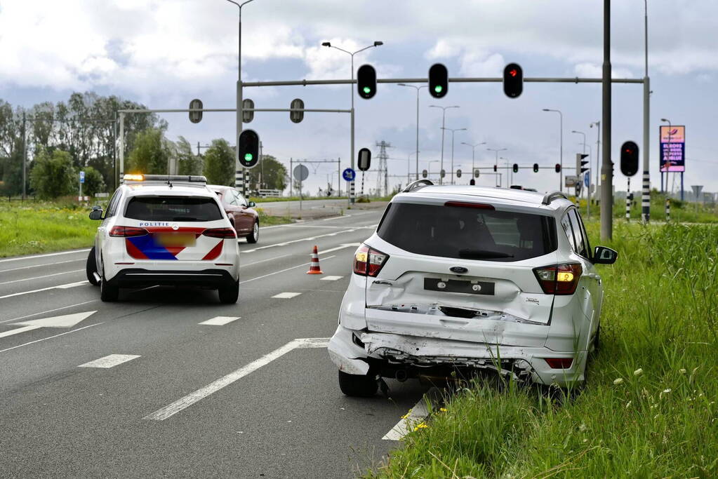Veel schade bij kop-staart ongeval