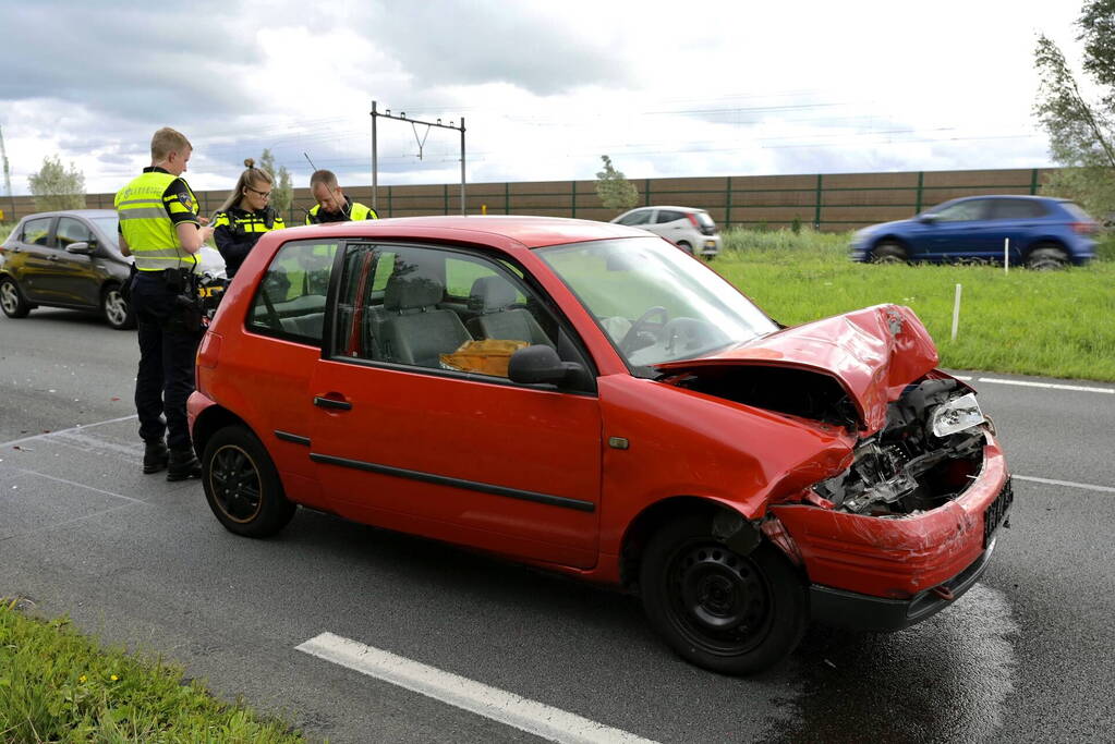 Veel schade bij kop-staart ongeval