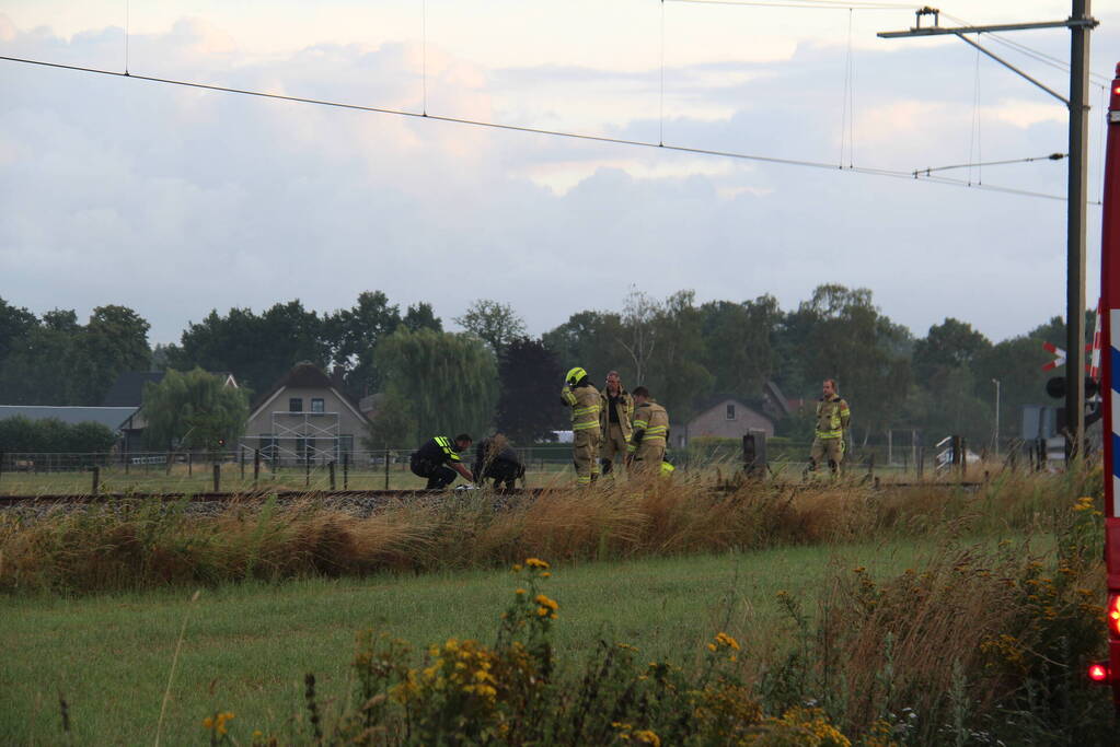 Persoon aangereden door passagierstrein