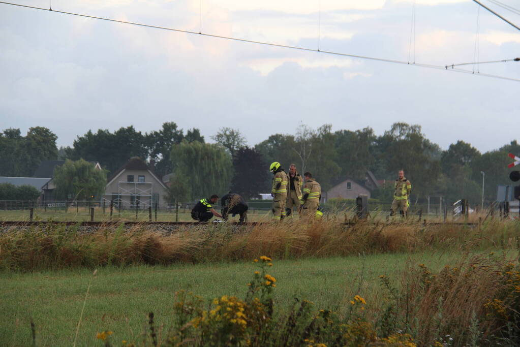 Persoon aangereden door passagierstrein
