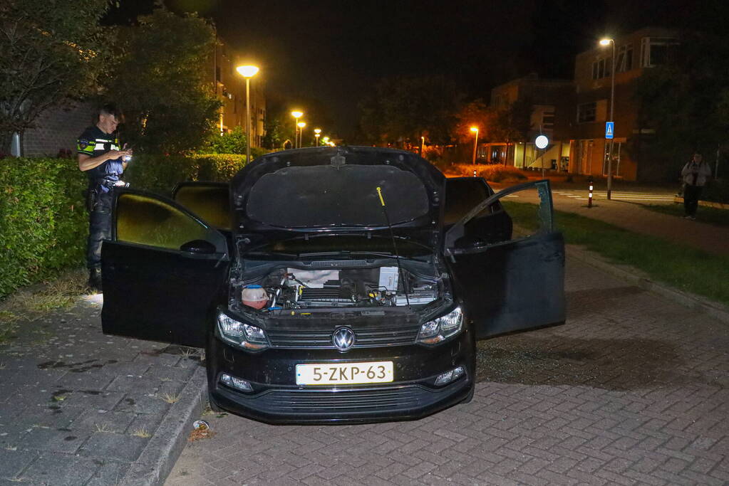 Auto flink beschadigd door brand