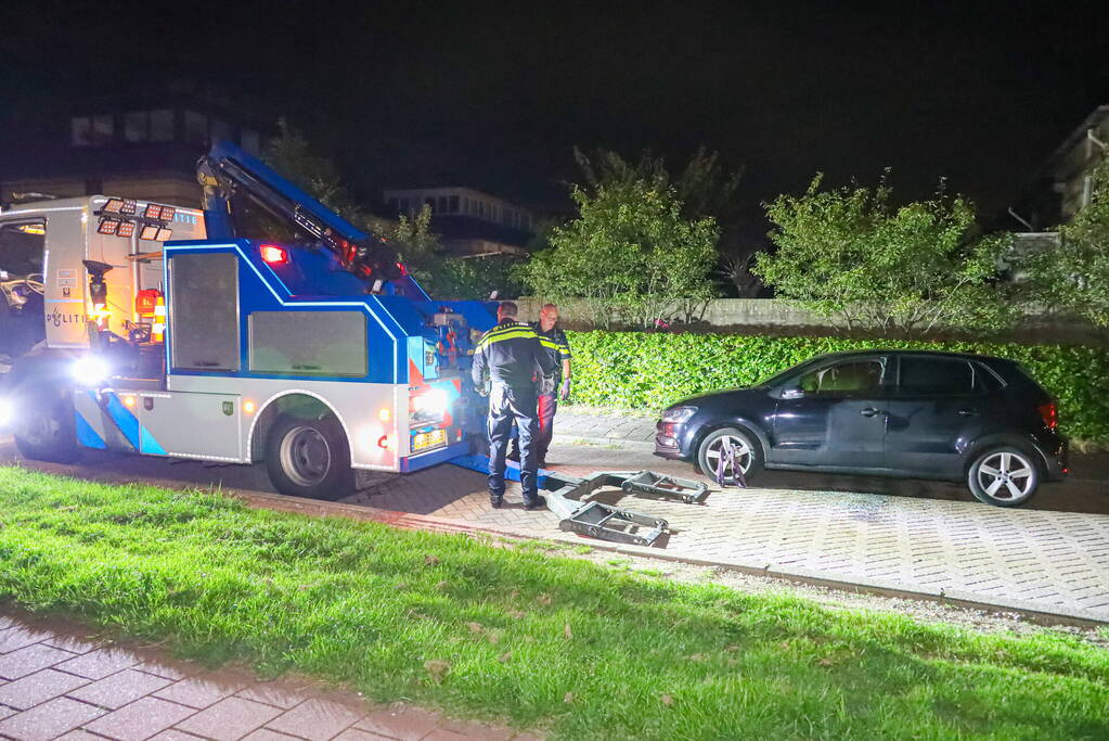 Auto flink beschadigd door brand