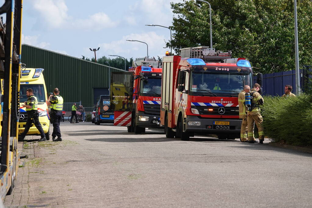 Zes gewonden bij brand in bedrijfspand