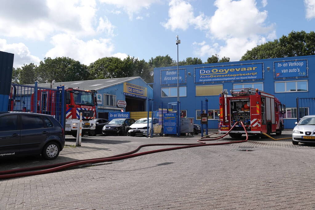 Zes gewonden bij brand in bedrijfspand
