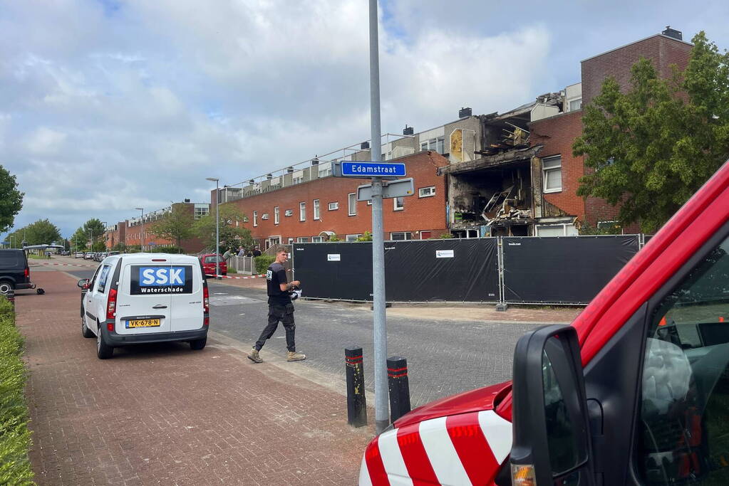 Nablussen na brand in woning