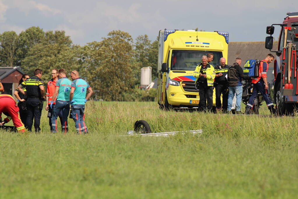 Motorrijder (71) overleden bij eenzijdig ongeval