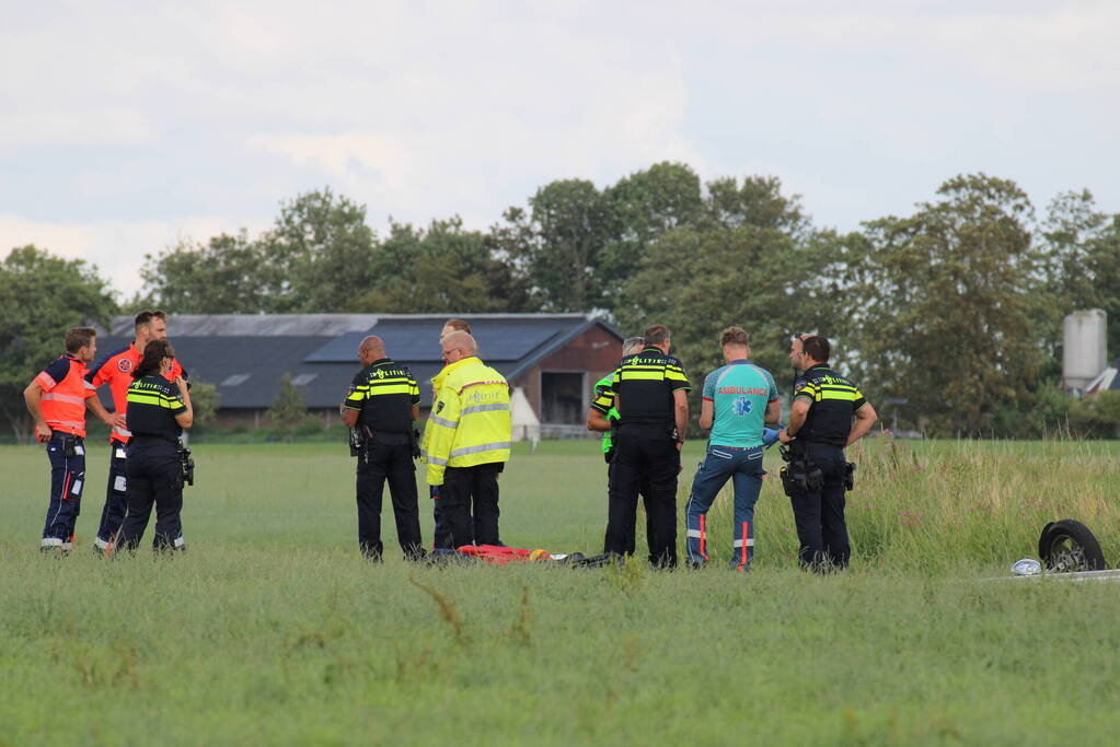 Motorrijder (71) overleden bij eenzijdig ongeval