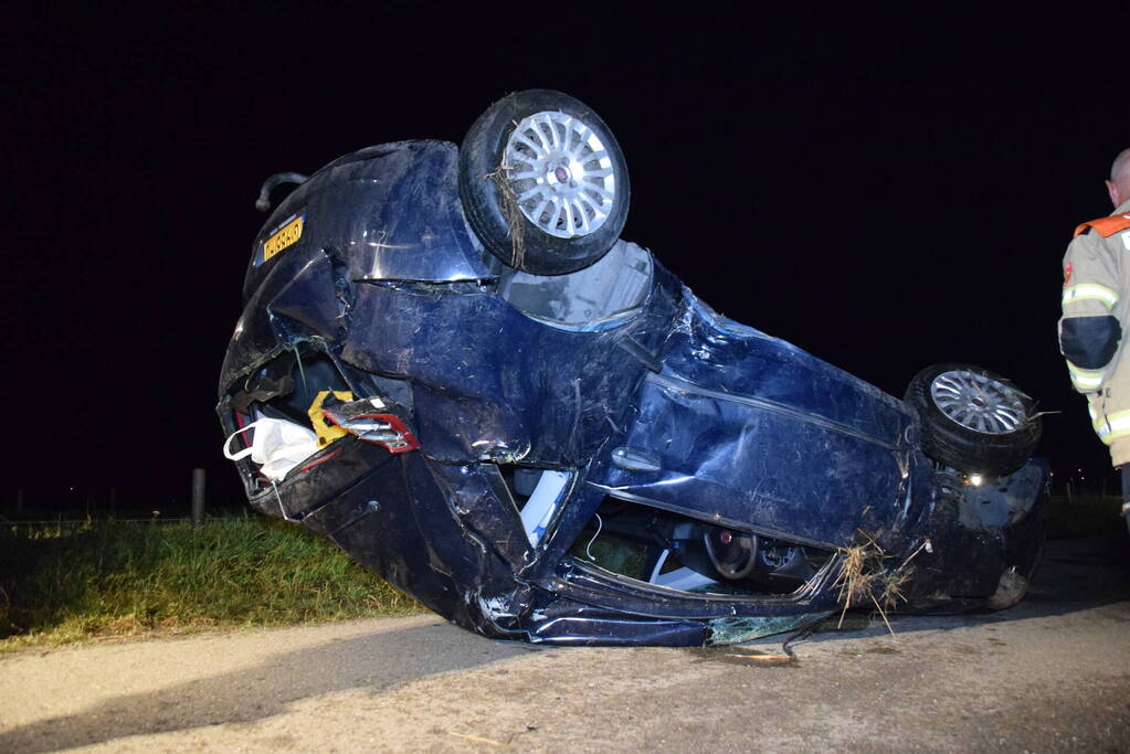 Wrak aangetroffen in sloot, bestuurder verlaat plaats van ongeval