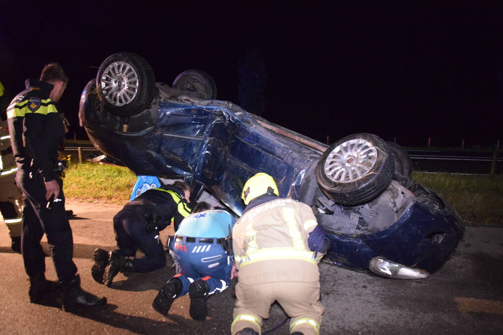 Wrak aangetroffen in sloot, bestuurder verlaat plaats van ongeval