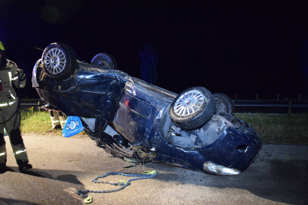 Wrak aangetroffen in sloot, bestuurder verlaat plaats van ongeval