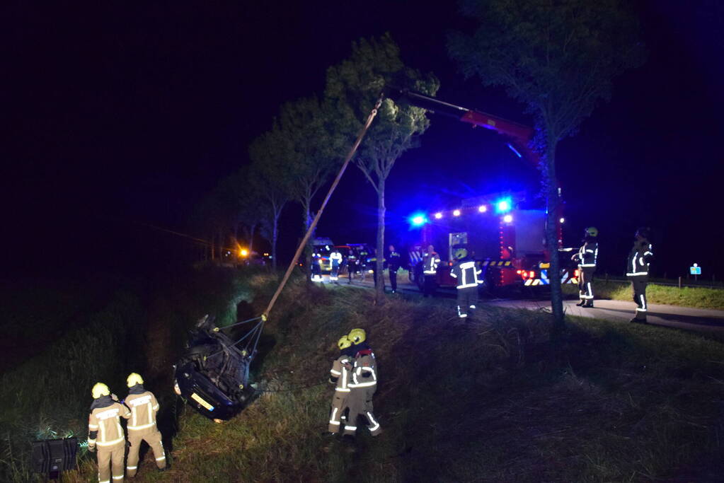 Wrak aangetroffen in sloot, bestuurder verlaat plaats van ongeval