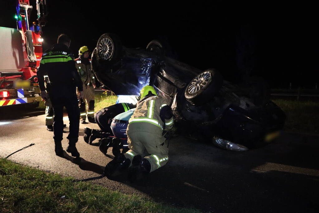 Wrak aangetroffen in sloot, bestuurder verlaat plaats van ongeval
