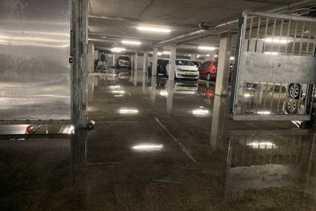 Wateroverlast in parkeergarage