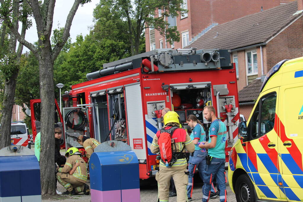 Kind gewond na brand op balkon van woning