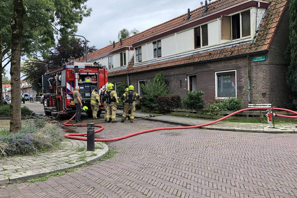 Persoon gewond bij brand in woning
