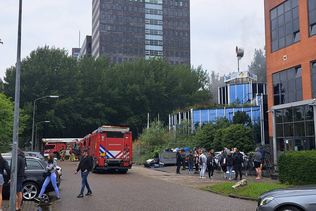 Flinke rookontwikkeling bij brand in leegstaand pand