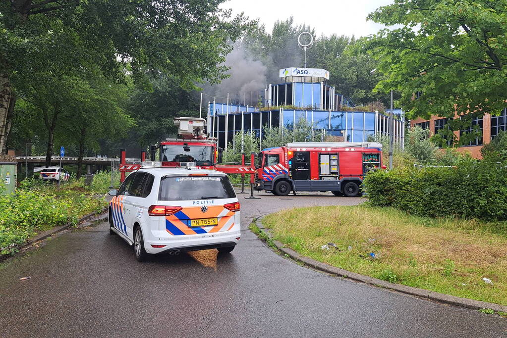 Flinke rookontwikkeling bij brand in leegstaand pand