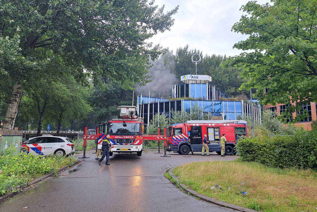 Flinke rookontwikkeling bij brand in leegstaand pand