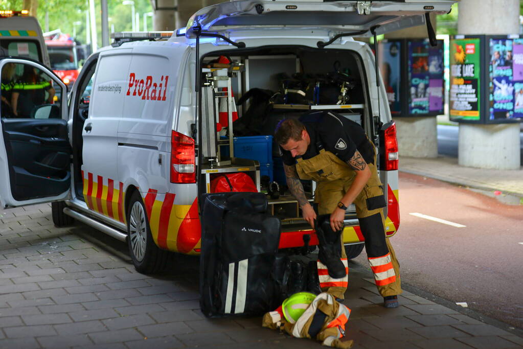 Treinverkeer stilgelegd vanwege aanrijding
