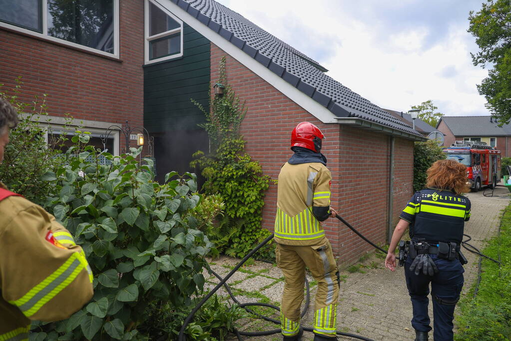 Brand slaat afzuiginstallatie in