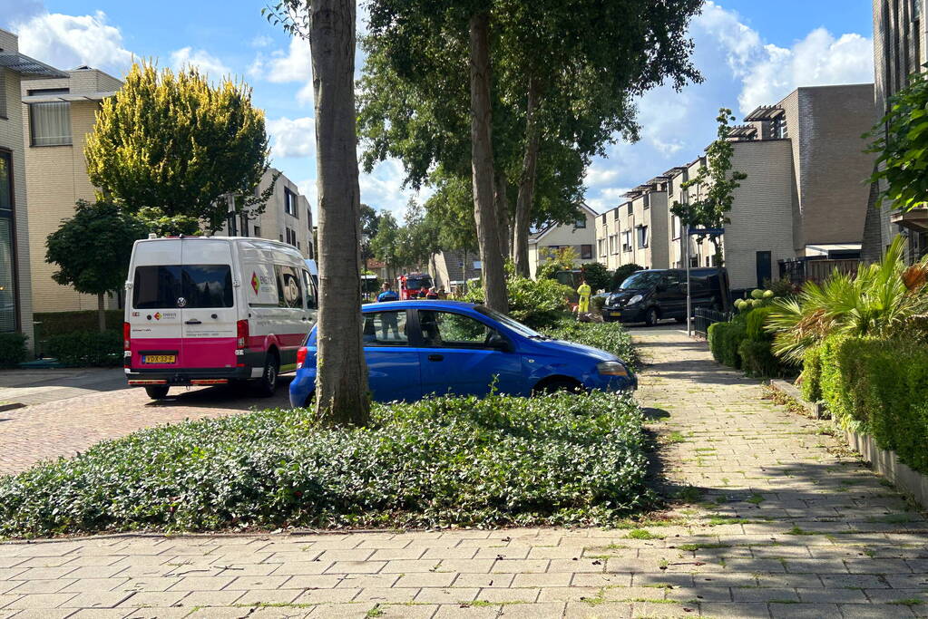 Straat afgezet vanwege gaslekkage