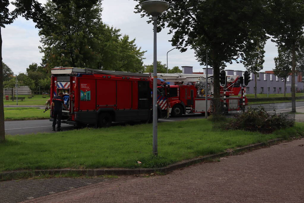Brandweer ontdekt brand in blad- en snoeikorf