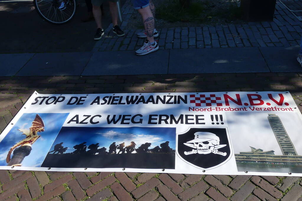 Demonstratie tegen komst asielzoekerscentrum