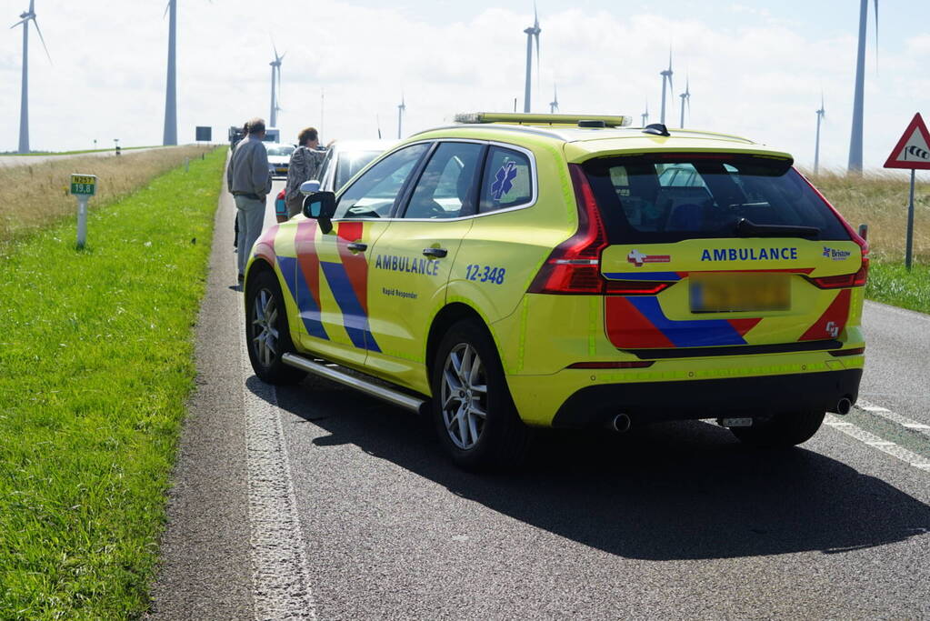 Motorrijder gewond bij botsing met auto