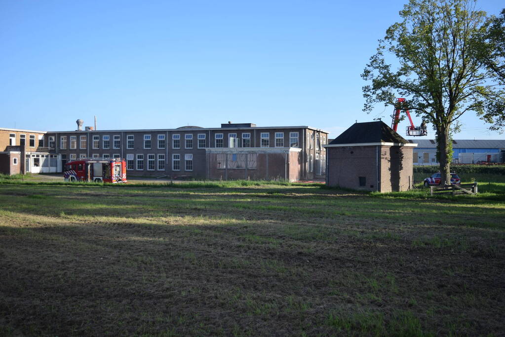Brand in leegstaand gebouw