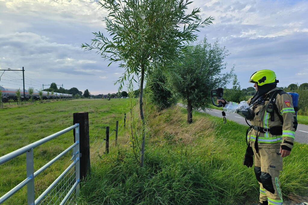 Brandgeur door vastgelopen remmen bij goederenwagon