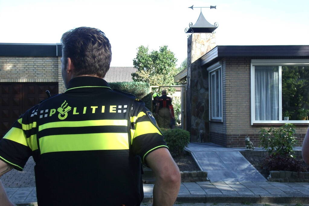 Brand in keuken van bungalow