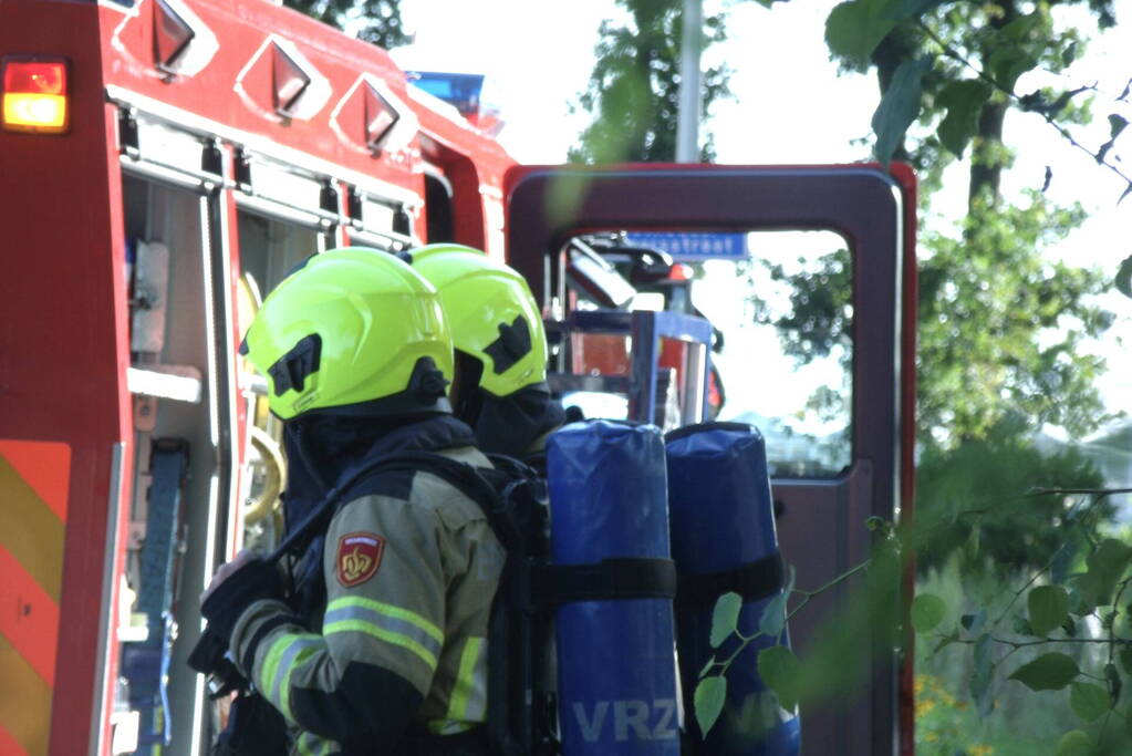 Brand in keuken van bungalow